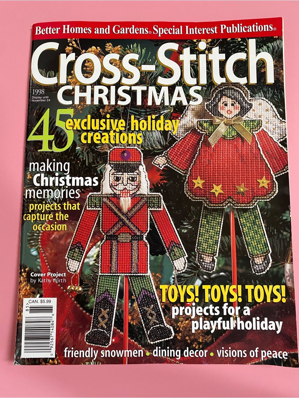 Better Homes And Gardens Cross-Stitch Christmas Magazine - 1998